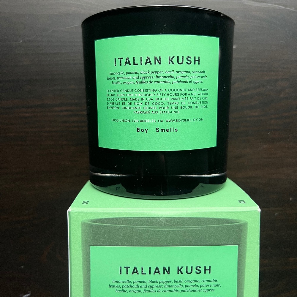 Boy smells Italian Kush